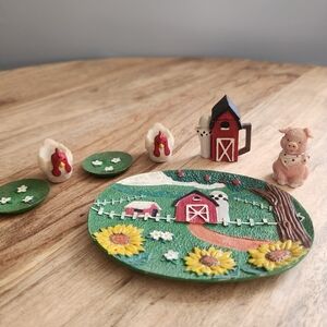 Miniature Farm Play Set
